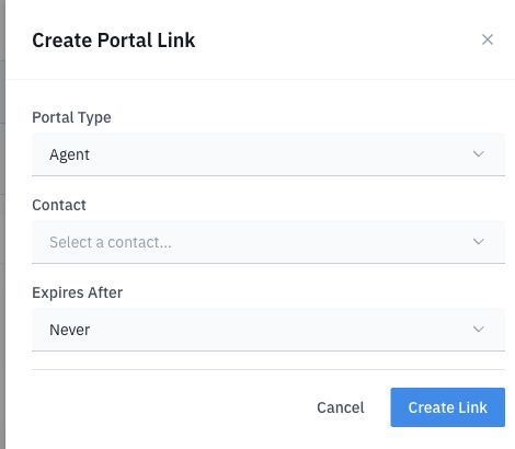 Create Portal Link drawer